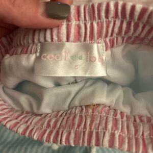 Monogrammed “B” Cecil and Lou boys bathing suit.